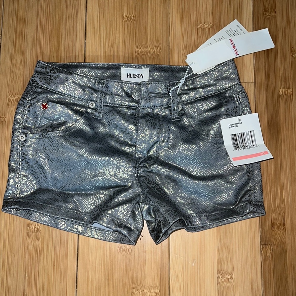 HUDSON metallic shorts for girls